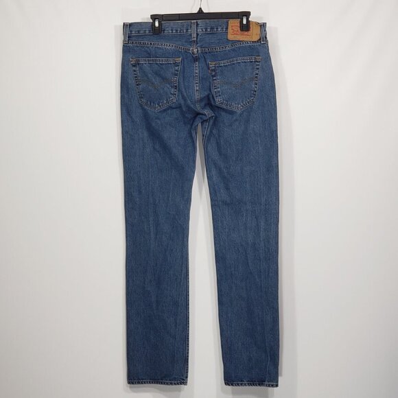 Levis 501  Button Fly Jeans  Straight Leg  Men's 32 X 34 - Picture 4 of 4